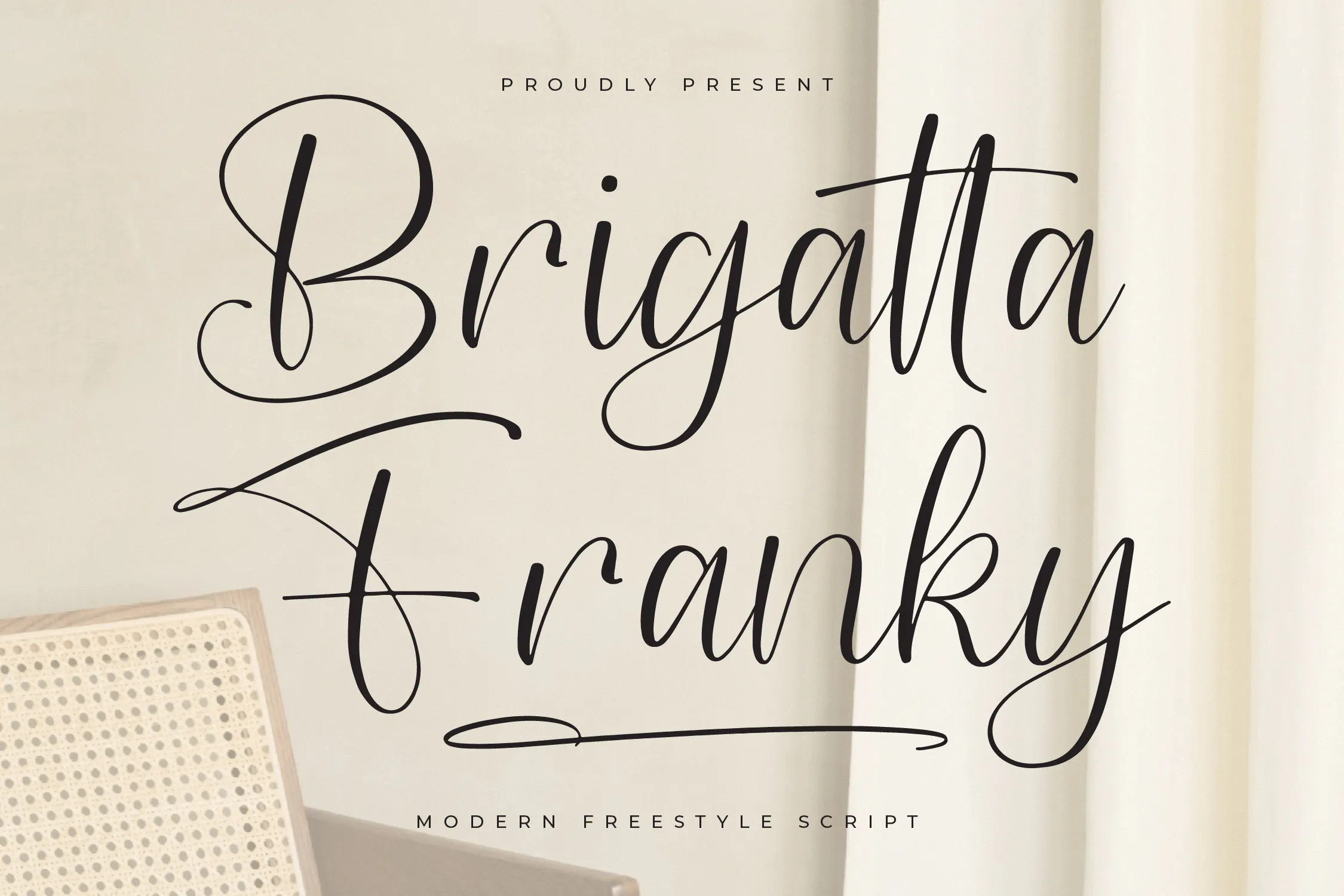 Frrestyle Script Brigatta Franky - Modern Freestyle Script Font | Letterena Studios