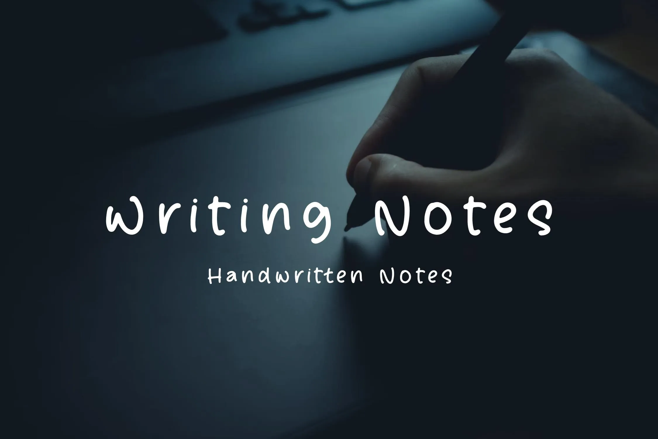 Writing Notes - Handwritten Notes Font | Letterena Studios